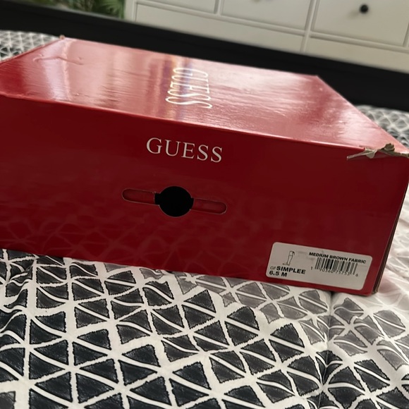 Guess Simplee Brown Over the Knee Lace Up Boots - Picture 2 of 3